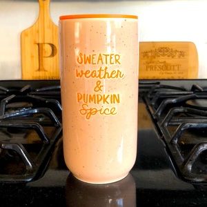 Ceramic travel fall coffee mug